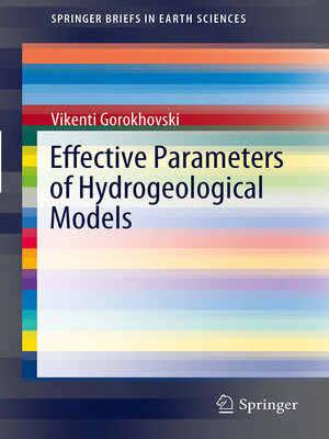 cover image of Effective Parameters of Hydrogeological Models